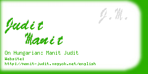 judit manit business card